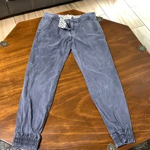 Vans elastic cuff pants size 30 in slate.
